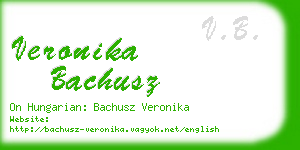 veronika bachusz business card